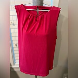 Ivanka Trump Bold Pink Sleeveless Top